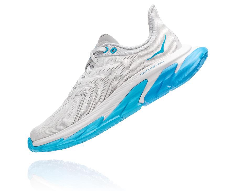 Hoka One One Løbesko Dame - Clifton Edge - Hvide/Blå - 698470YLO